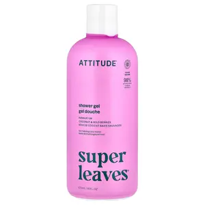 ATTITUDE Super Leaves®, Shower Gel, Coconut & Wild Berries, 16 fl oz (473 ml)