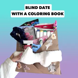 BLIND DATE WITH A COLORING BOOK (BOLD & EASY)