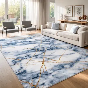 Modern Abstract Marble Pattern Carpet - Washable, Anti-Slip Rugs for Living Room, Bedroom Carpet