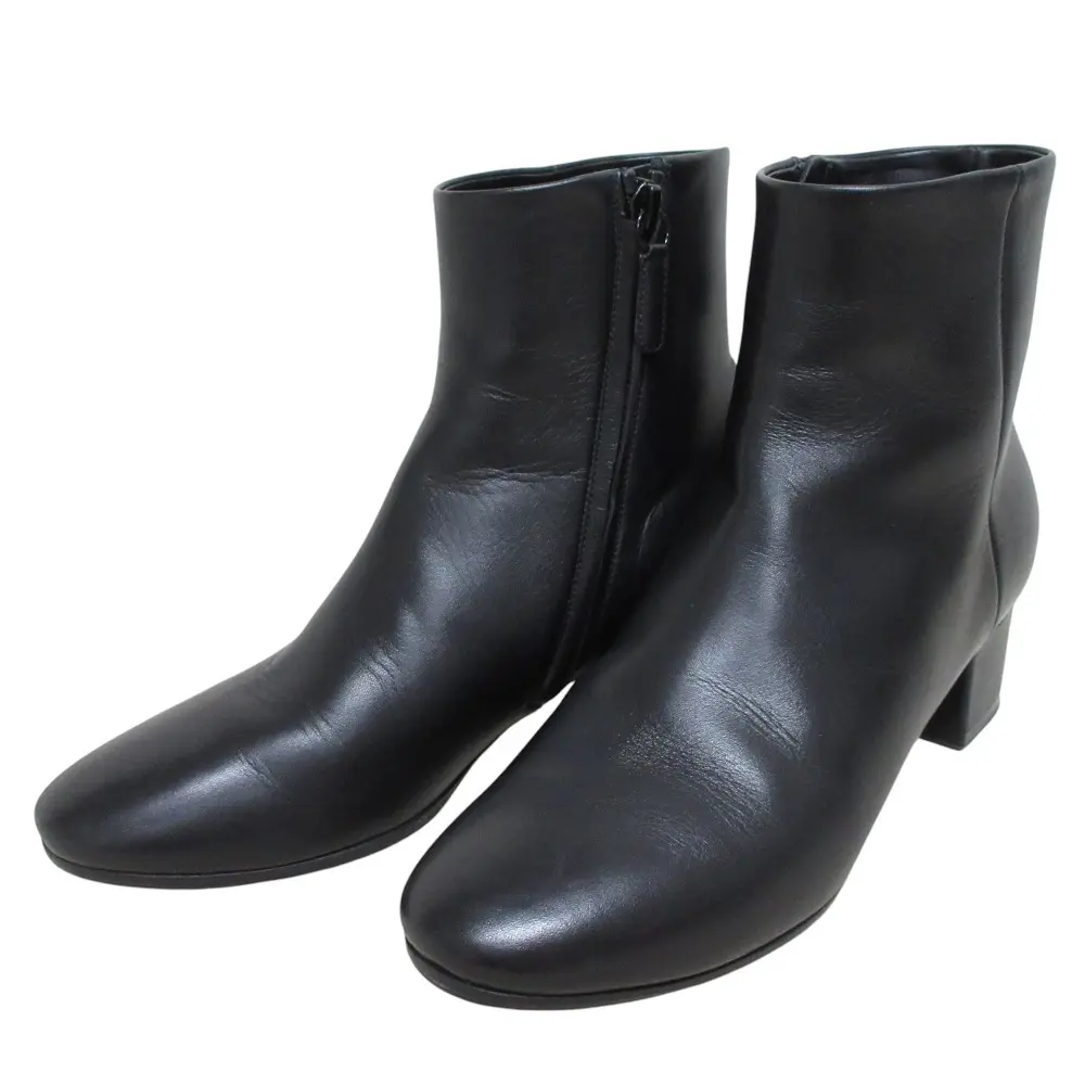 Pre-owned Balenciaga Calfskin Small Leather Goods BB Heel Leather Short Boots