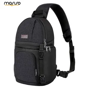 MOSISO Men & Women Adjustable Camera Sling Bag for DSLR/SLR/Mirrorless | Shockproof Photography Crossbody Backpack with Tripod Holder, Removable Inserts & Anti-Theft Pocket | Fits Canon/Nikon/Sony/Smartphone| for Travel, Vlog, Outdoor,City Stroll
