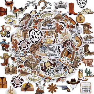 80 Pcs Country Iron on Patches Bulk for Western Hat 50 Styles Vintage Embroidery Iron on Patches for Cowboys Cowgirls Patches Brown Patches for Backpacks Shirts Stockings Sweater Hats