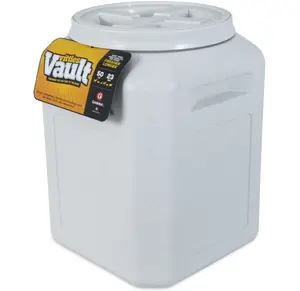 Gamma2 Vittles 50lb Airtight Pet Food Storage Vault | Keeps Dry Dog & Cat Food Fresh Longer, Large Storage Bin, Dog Food Keeper, Pet Storage, Food Bin, Feed Keeper, Pet Food Drum