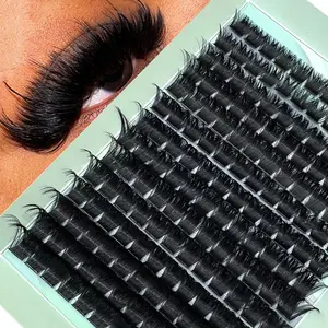 280pcs/210pcs/196pcs Thick, Fluffy Lash Clusters 300D/200D/180D DD Curl Cluster Eyelash Extensions 8-16mm Volume Lash Clusters For Beginners, Diy Eyelash Clusters, Individual Eyelashes, Fake Lashes