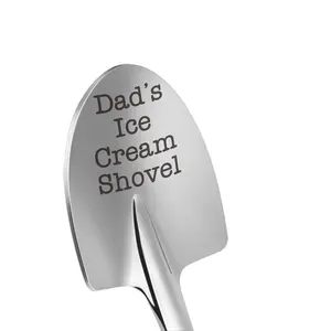 Funny Dad Ice Cream Shovel Utensils - Father's Day Gift from Daughter, Son, Ideal for Daddy, Husband, Valentines Stocking Stuffers, Easter Basket Essentials for Men, Father's Day Gifts