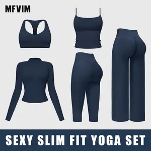 MFVIM Women's Sports Suit - Comfortable, Stylish Stretch Fabric Activewear Set, Sports Outfits for Gym Workout Women, Lightweight Athletic Outfits & Yoga Lounge Suit