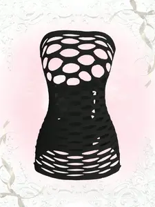 LUSHLACE Hollow Out Lingerie Dress Super Elastic Sexy Kawaii