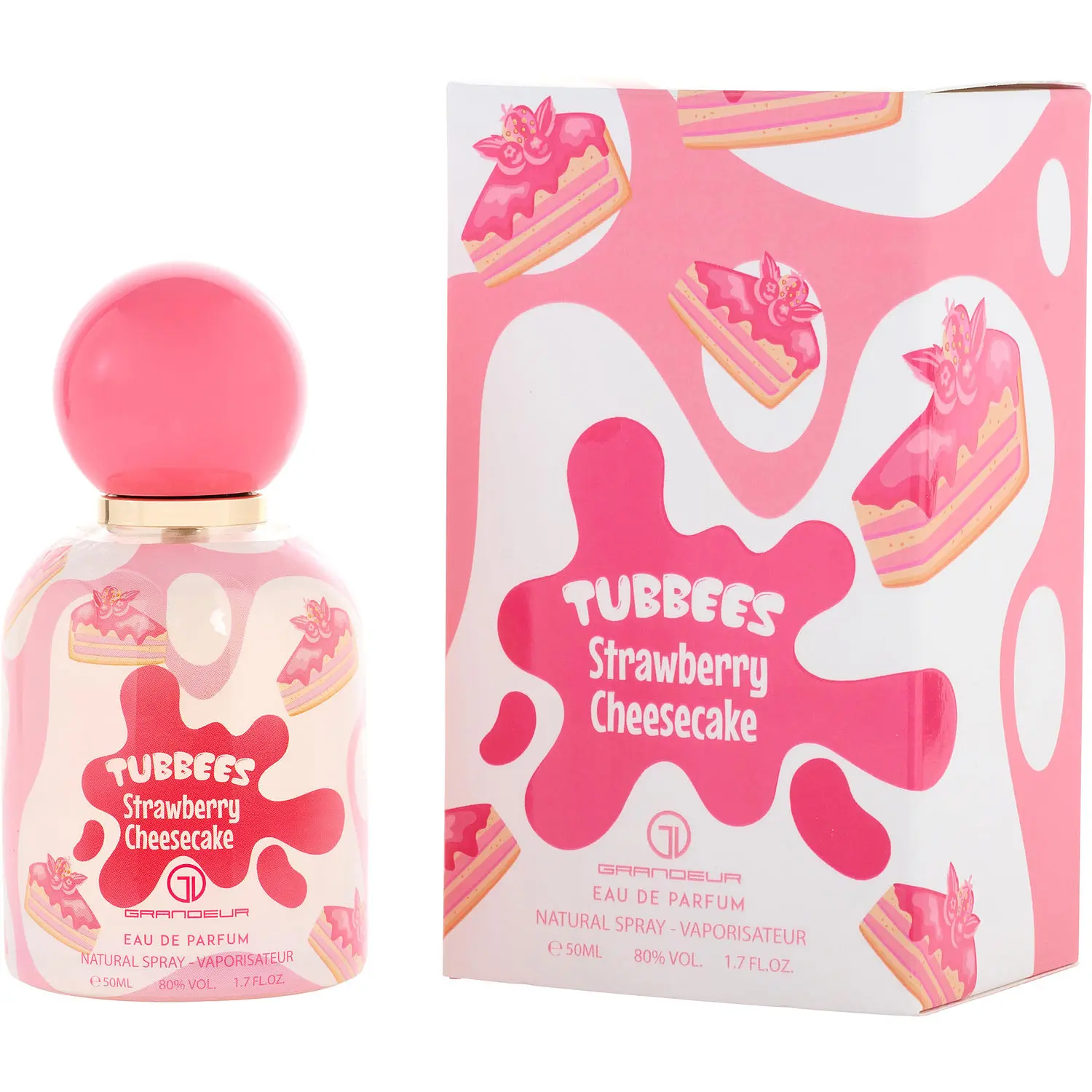 Tubbees Strawberry Cheescake By Grandeur Eau De Parfum For Unisex Tubbees Strawberry Cheescake By Grandeur Eau De Parfum For Unisex