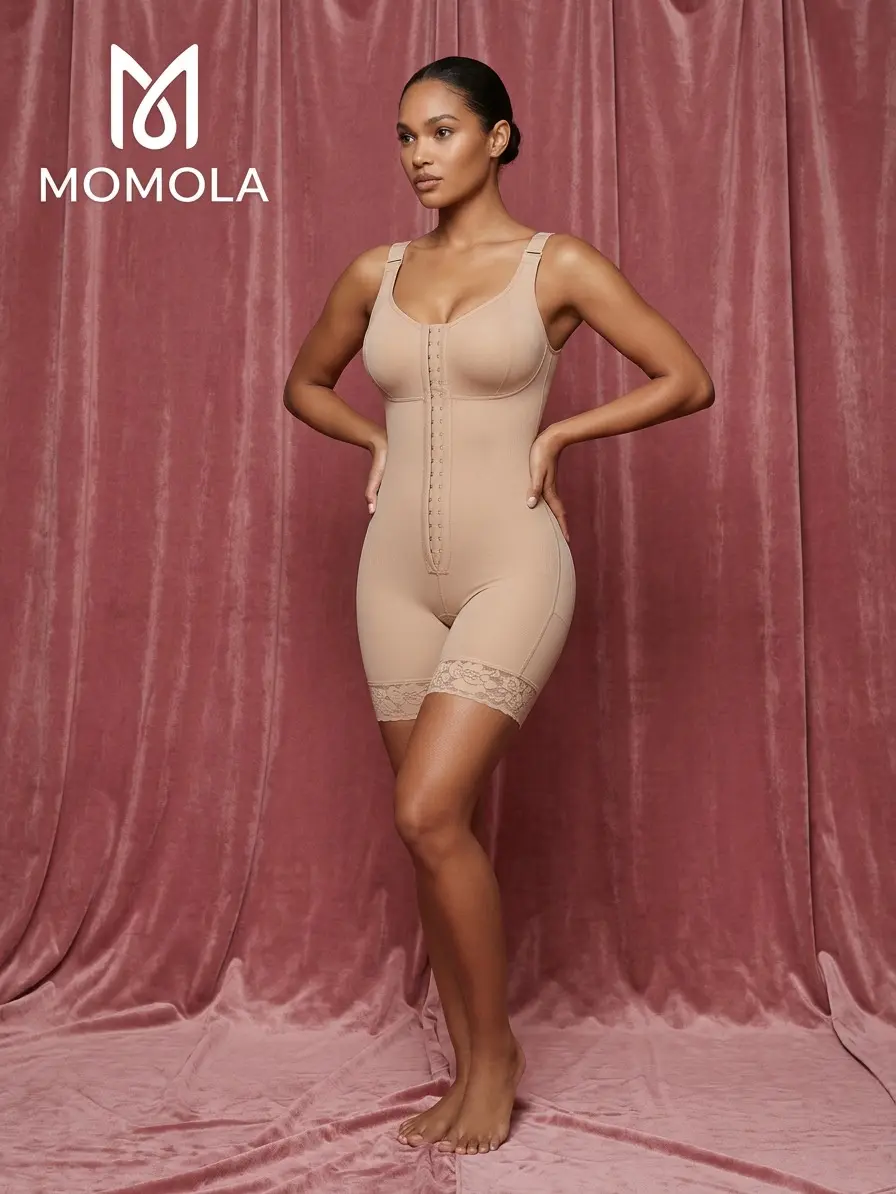 MOMOLA Fajas Shapewear for Women Tummy Control Full Shapewear Butt Lifter with Hooks Closure The latest icy fabric for summer style Summervibes Beige Minimalist Dress Shapewear Womenswear