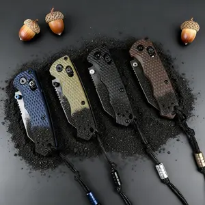 290 Small Portable Pocket Knife with Lanyard Hole, Lightweight Grip, Stainless Steel Blade for Home & Daily Use