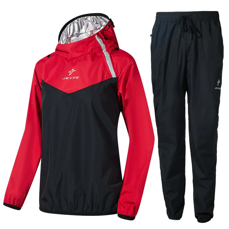 Sauna Suit Women Anti Rip Sweat Suits Gym Boxing Workout Jackets and Pants