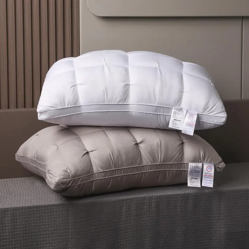 2pcs Luxury 5-Star Hotel Quality 20x30in Pillows, Anti-Allergic Neck Support for Deep Sleep, 100% Polyester Cover & Filling, All-Season Non-Collapse, Machine Washable for Home & Valentine's Day Gifting