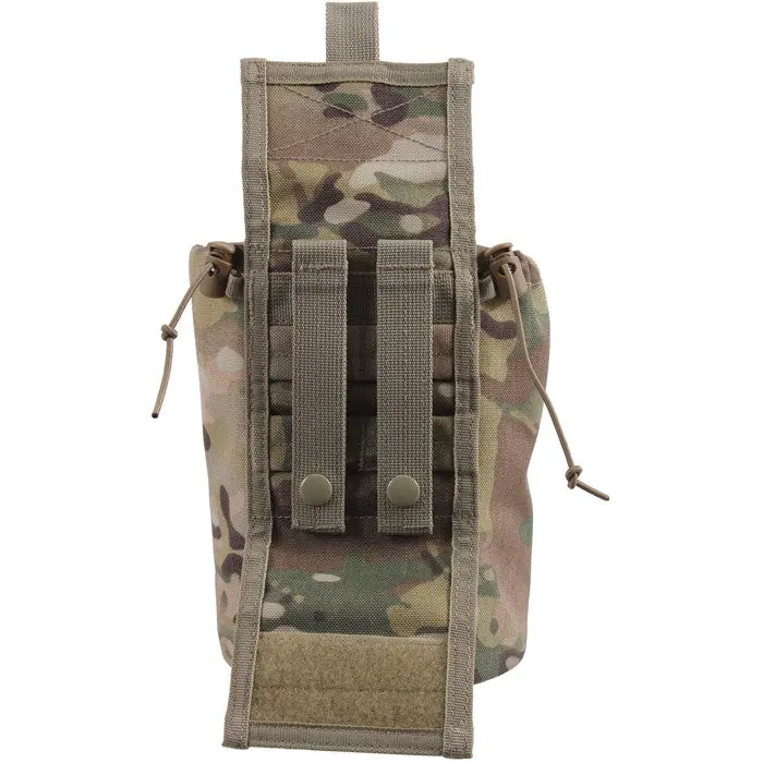 Men's Multicam Camouflage Tactical MOLLE Wallet with MOLLE Webbing, Front Mesh, On-the-Go Functionality, Organizer Slots, Cord