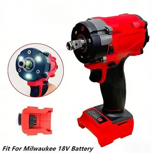 Milwaukee 18V 1/2" Brushless Impact Wrench 300Nm Torque LED Light Variable Speed Cordless Power Tool with Battery & Charger