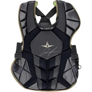Jose Trevino New York Yankees Autographed Game-Used Gray and Navy Chest Protector from the 2023 MLB Season - RG13309082 - Fanatics Authentic Certified