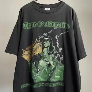 90's Type O Negative Little Miss Scare Band Black Reprint T shirt S-5XL