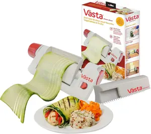 Veggie & Fruit Sheet Slicer with Durable Stainless Steel Blade 2 Attachments for Easy Salad Sandwiches