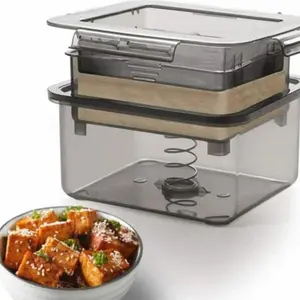 1pc Tofu Water Filter Tofu Squeezing Plastic Easy To Clean Simple Press Tofu Water Squeezing Box Kitchen Food Filtering Tool