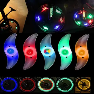 4 Types Of Colored LED Bicycle Wheel Lights, Waterproof Easy Install Bicycles Wheel Spoke LED Lights with 3 Modes, for Bicycle Spoke Decoration Safety and Warning at Night