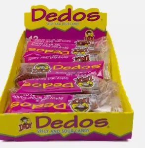 Dedos Indy Spicy And Sour Mexican Candy 12 Pieces - Sweet Candies Chilli Snack Bonbon christmas Sugar Salt