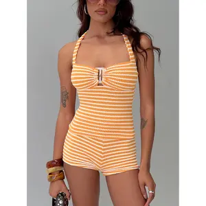 Dreaming Of Me Top Orange Stripe