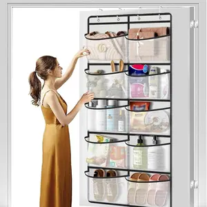 Hanging Storage Bag with 10 Pockets, Wall Mounted Organizer for Closets, Door Hanging Bags for Bedroom Toys, Clothes, Shoes, Room Organization Products, Space Saver Bags