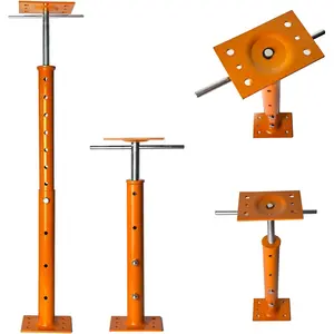 House Jacks for Leveling, Adjustable Jack  19" -38" Basement Floor Jack, Screw Floor Jack  Supports Stabilizer Jacks for House Foundation, Stairs, Porches, Roof Beams