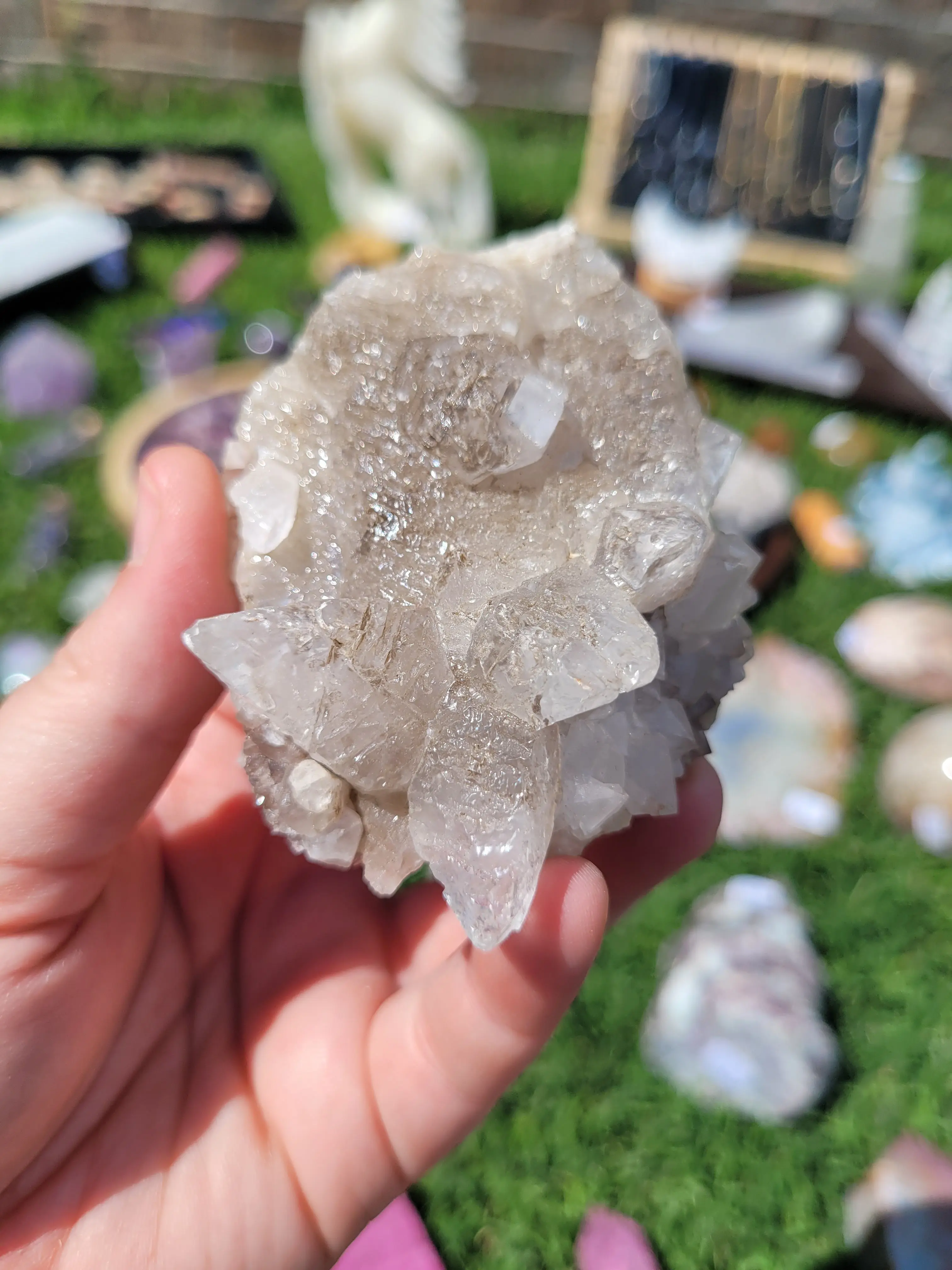 Fluorescent Dog Tooth Calcite Specimens - Albert's Mountain - Lesotho - Africa - Natural Stone
