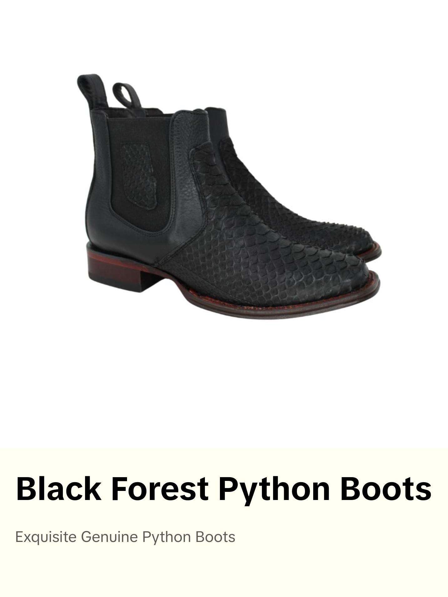 Black Forest Genuine Python Boot