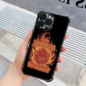 Phone case: 1 RPG I Like Fireballs Apron Phone Case Electroplating Process Protective Cover with Reinforced Cushioning And Collision Prevention Suitable for Various Models Of iPhone 17 16 15 14 13 Pro Max Cover