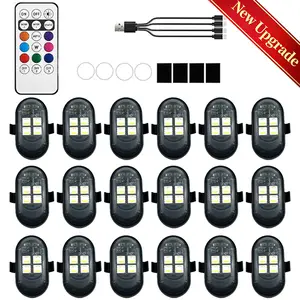 [2026 Upgraded] USB Rechargeable Multi-Color LED Car Interior Lights – Custom Ambient Glow for Night Driving & Auto Styling