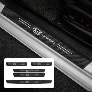 Car Door Panel Protective Stickers Carbon Fiber Threshold Scratch Resistant, 1/4/5pcs for New Kia Sportage 5 3 4 K7 K5 K8 K3 K9 Car Accessories
