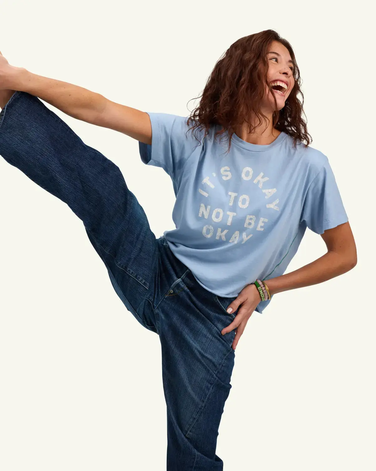 It's Okay Relaxed Fit Charlie Tee Boxy Comfy