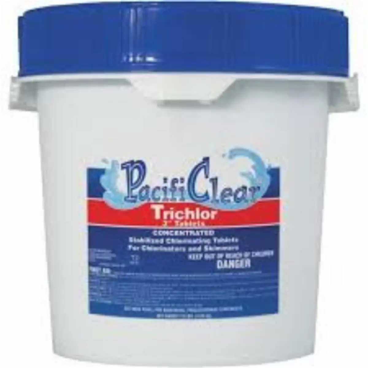 212 MAIN Water Techniques 3 in. Trichlor Tablet Pool Algaecide, 10 lbs Pail for Outdoor Swimming Pools, Outdoor Swimming Pool