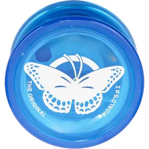 Toys Butterfly Yo-Yo, Beginner Yo-Yo with String, Steel Axle and Plastic Body, Blue
