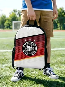 1PC Vintage Backpack Germany Schoolbag Camping Large Capacity Football Men Women Adult Backpack BirthdayBack to School Season Match Day Essentials