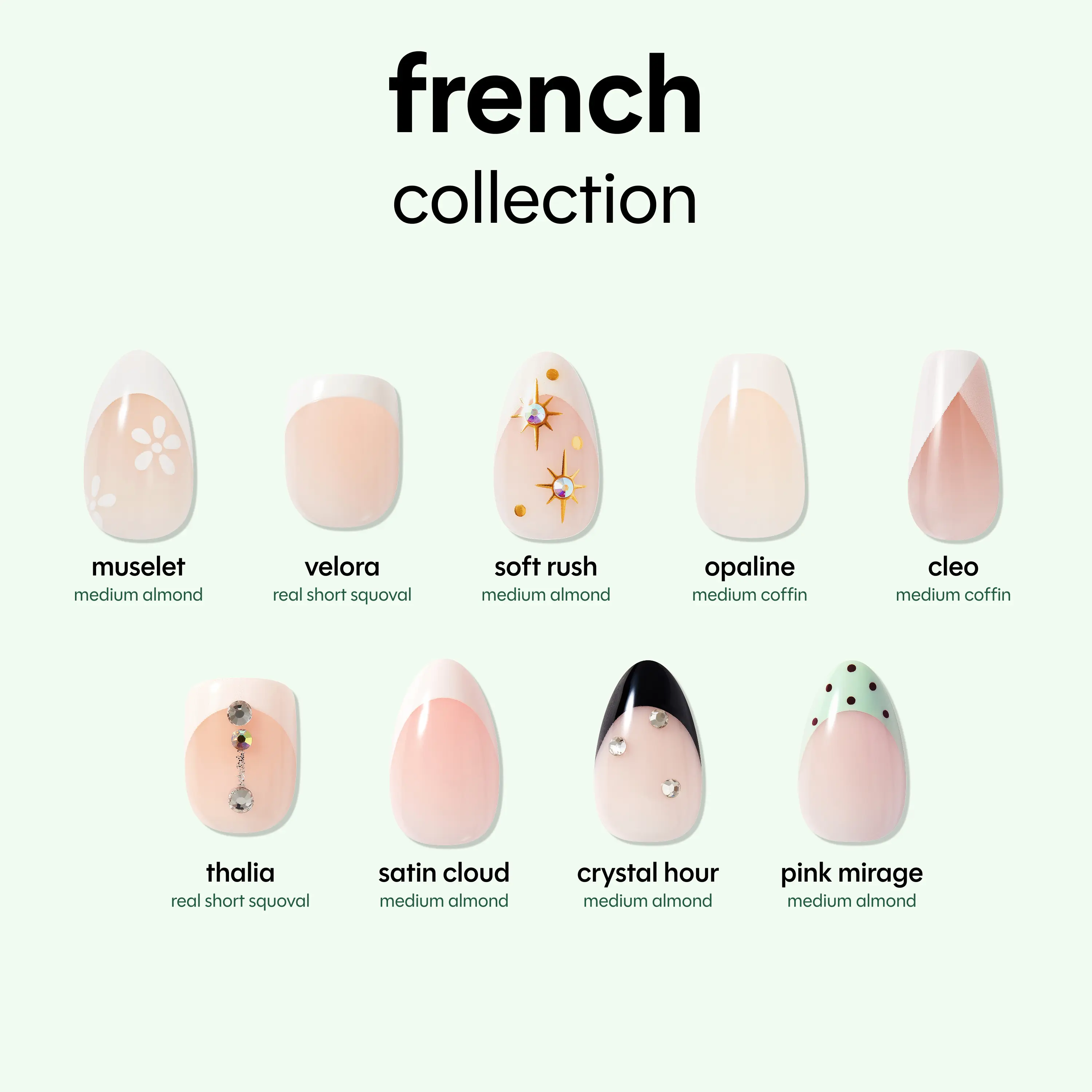 Impress Modern French No Glue Press On Nail Collection