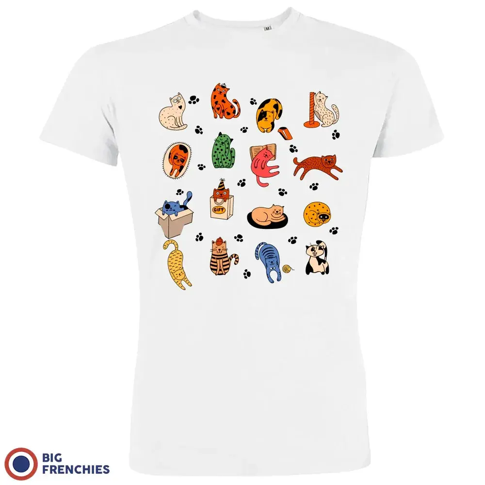 Big Frenchies Men's Soft Organic Cotton Graphic Streetwear Short-Sleeve Crew Neck T-Shirt - Casual Regular Fit Top, Made in USA, Free US Shipping, Menswear Clothing