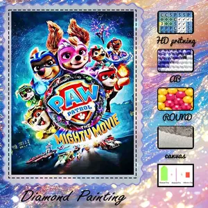 DIY 5D velvet cloth diamond painting kit, AB diamonds, fairy dust diamonds, crystal diamonds dogs, tasks, movie diamond embroidery, special craft diamond art kit, wall decoration, gifts for family, loved ones, and friends, Diamond Pattern Design