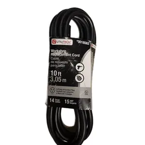 Utilitech Workshop Replacement Cord Cable 14G 15A 10Ft Long #0018562 New in Pack