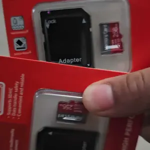 Micro TF Storage Card with Adapter, Micro SD Card, Flash Card Compatible with Smart TV Box, Bluetooth-compatible Headphones Audio, Tablet Storage, Dash Cam Video Support