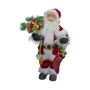 Northlight 2' Standing Santa Christmas Figure with Presents