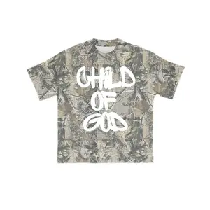 Unisex Child of God Camo T-Shirt – Leaves Print, Short Sleeve Christian Tee for Men and Women, Faith-Based Fall Shirt, Outdoor Spiritual Apparel, 3D Camo T-Shirt, 3D Camo Style T-Shirt, 3D Camo Shirt