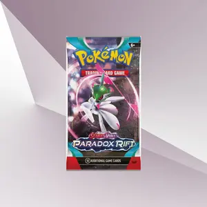 Pokemon Paradox Rift Scarlet & Violet English Booster Pack NEW Factory Sealed TCG Cards Featuring Roaring Moon ex & Sandy Shocks ex