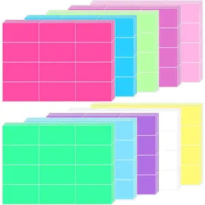 360 count 4 x 2 Inch Large Moving Labels Stickers for Box, Removable  Packing Labels for Storage Bins, Blank Color Coded Labels Stickers for Jars, Freezer ,  Moving Supplies