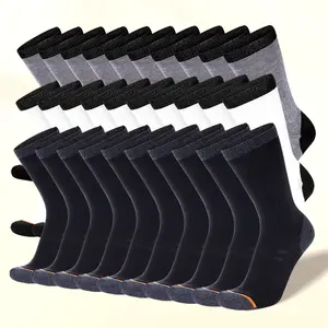 Men's Smart Ring Knitted Sports Socks - 10 or 30 Pairs, Anti-Odor, Anti-Sweat, Breathable, Comfy for Daily Spring & Summer Wear