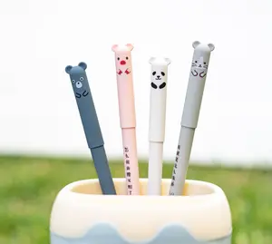 Kawaii erasable pens  cute animals set of 4