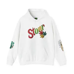 Stoner Hoodie, Marijuana Sweatshirt, Hippie Pullover, Weed Apparel, Chill Stoner Clothing for Men and Women