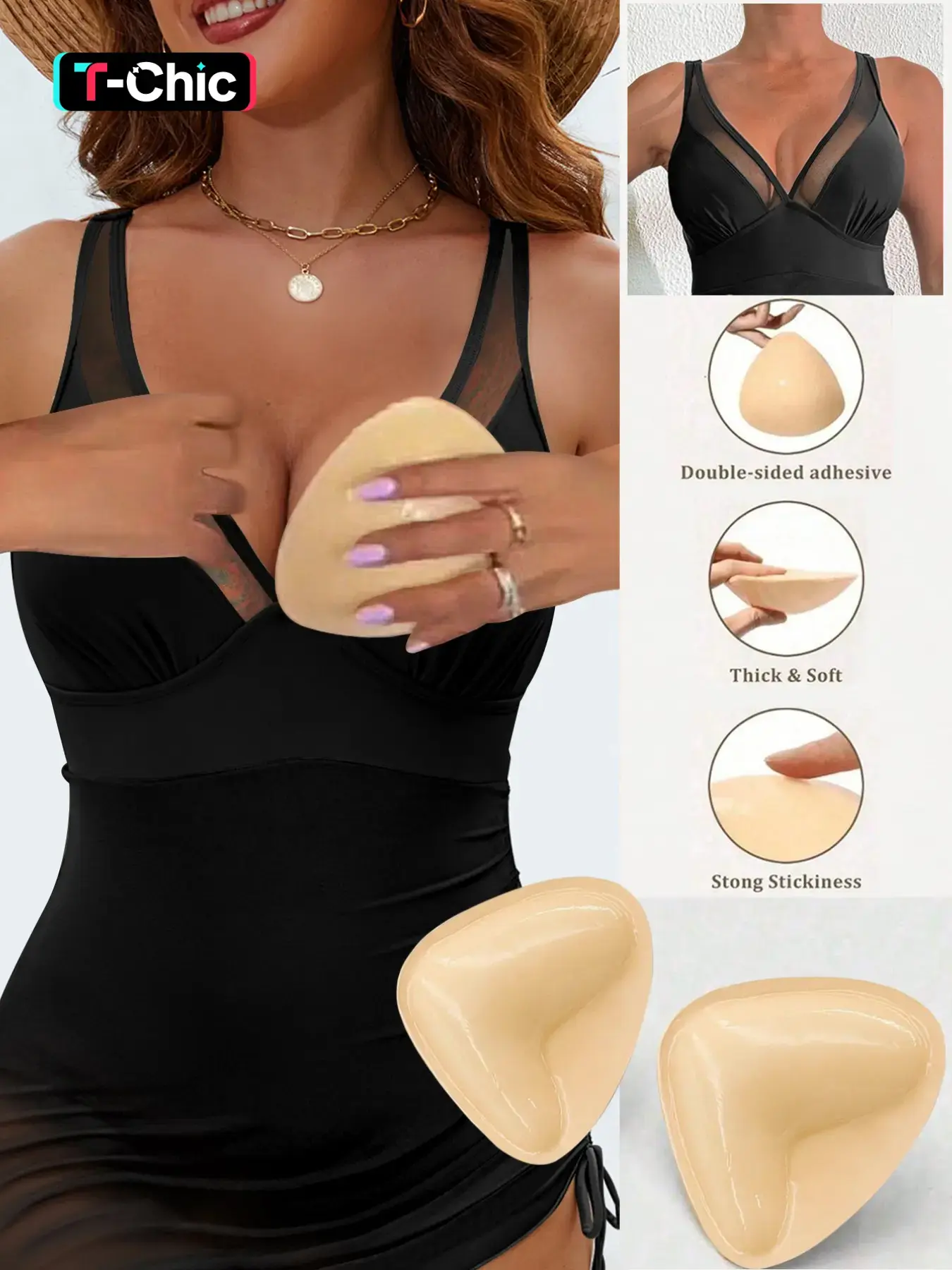 New Invisible Adhesive Bridal Sports Bra for Brides, Strapless Bust Pads for Wedding Dresses, Comfortable, Supportive and Breathable Womenswear Sports Bra for Women, Padded Bra, Invisible Bras, Padded Brassieres