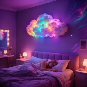 3D Cloud Light LED Strip, DIY Shapeable Rgbic, USB Powered, Ideal for Bedroom, Hotel, Gaming Room, Party Decor, Wall/ceiling Nightlight